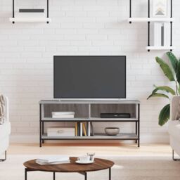 Berkfield Home TV Cabinet Grey Sonoma 100x35x45 cm Engineered Wood - Size: 100 x 35 x 45 cm - thumbnail 1
