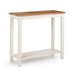 Cheshire Kirkhaven 90cm Console Table in Ivory & Oak in Light Oak