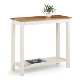 Cheshire Kirkhaven 90cm Console Table in Ivory & Oak in Light Oak - thumbnail 2