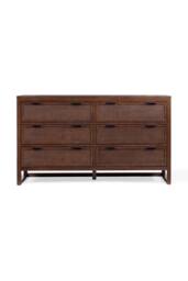 Teamson Home Hatteras Chest of Drawers 6 Drawer Bedroom Dresser in Walnut - thumbnail 6