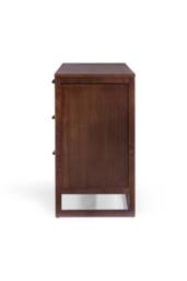 Teamson Home Hatteras Chest of Drawers 6 Drawer Bedroom Dresser in Walnut - thumbnail 7