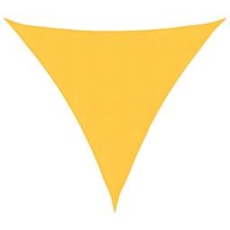 Berkfield Home Sunshade Sail Oxford Fabric Triangular 4.5x4.5x4.5 m Yellow - thumbnail 3