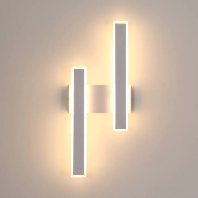 Pheashine Stylish Acrylic LED Wall Lamp 44cm Warm Light 3000K in White - image 1