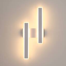 Pheashine Stylish Acrylic LED Wall Lamp 44cm Warm Light 3000K in White - thumbnail 1
