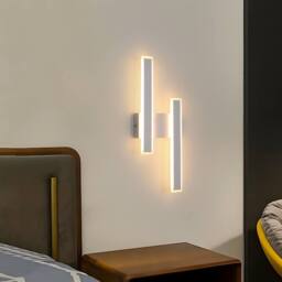 Pheashine Stylish Acrylic LED Wall Lamp 44cm Warm Light 3000K in White - thumbnail 7
