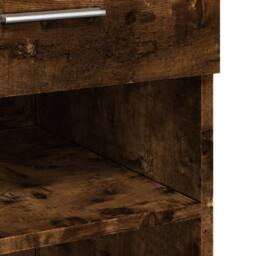 Berkfield Home Sideboard Smoked Oak 80x42.5x93 cm Engineered Wood in Brown - thumbnail 8