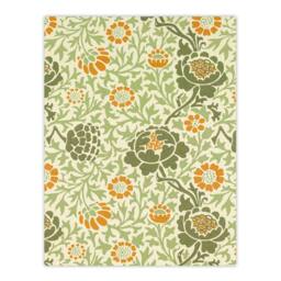 Artery8 William Morris Framed Wall Art Print Grafton 1883 Floral Motif in Green - Size: A4 - thumbnail 3