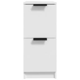 Berkfield Home Sideboards 2 pcs White 30x30x70 cm Engineered Wood - Size: 30 x 30 x 70 cm - thumbnail 5