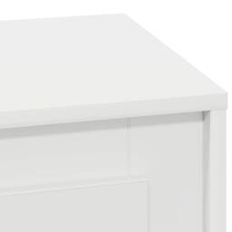 Berkfield Home Elegant Bedside Cabinet with LED Lights White 44x34, 5x45 cm - thumbnail 9