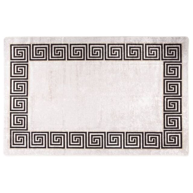 Berkfield Home Rug Washable 80x150 cm Light Beige Anti Slip - Size: 100 cm diameter - image 1