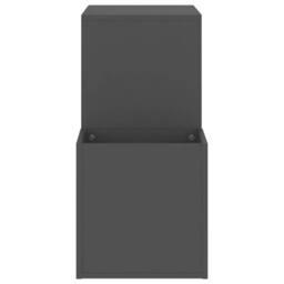 Berkfield Home Hall Shoe Cabinet Grey 105x35.5x70 cm Engineered Wood - thumbnail 6