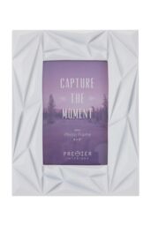 Orsina Prisma White 4x6 Photo Frame, Geometric Wire Design With Matte White Finish, Freestanding Or Wall-Mounted - thumbnail 3