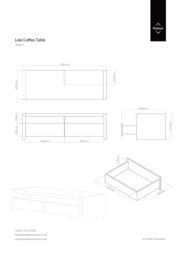 Orsina 2 Drawers & 1 Shelf Coffee Table, Modern Coffee Table That Has Storage, Wooden Coffee Table For Home in Natural - thumbnail 6