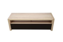 Orsina 2 Drawers & 1 Shelf Coffee Table, Modern Coffee Table That Has Storage, Wooden Coffee Table For Home in Natural - thumbnail 3