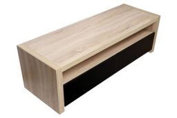 Orsina 2 Drawers & 1 Shelf Coffee Table, Modern Coffee Table That Has Storage, Wooden Coffee Table For Home in Natural