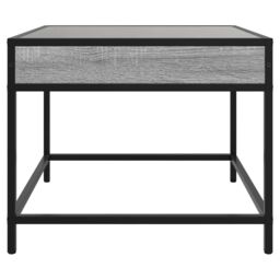 Berkfield Home Coffee Table with Infinity LED Grey Sonoma 50x50x41 cm - Size: 50 x 50 x 41 cm - thumbnail 6