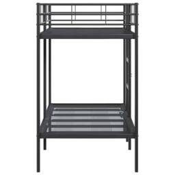 Berkfield Home Breathable Bunk Bed without Mattress Black 90x200 cm Steel - thumbnail 6