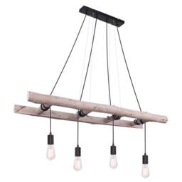 Netlighting Irmgard Bar Pendant Ceiling Light Natural Color 4x E27 - thumbnail 1