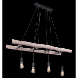 Netlighting Irmgard Bar Pendant Ceiling Light Natural Color 4x E27 - thumbnail 5