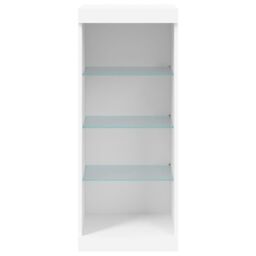 Berkfield Home Sideboard with LED Lights White 41x37x100 cm - Size: 41 x 37 x 100 cm - thumbnail 6