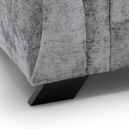 Abakus Direct Farrow Crushed Chenille Corner Sofa in Light Grey - thumbnail 6