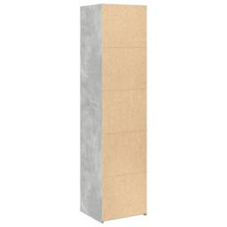 Berkfield Home Highboard Concrete Grey 45x41x185 cm Engineered Wood - Size: 45 x 41 x 185 cm - thumbnail 6