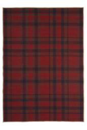 Kukoon Red Green Tartan Soft Chenille Washable Living Room Area Rug - Size: 80 cm x 150 cm - thumbnail 7