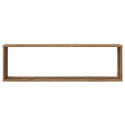Berkfield Home Wall Cube Shelves 2 pcs Artisan Oak 100x15x30 cm Engineered Wood in Brown - Size: 100 x 15 x 30 cm - thumbnail 5