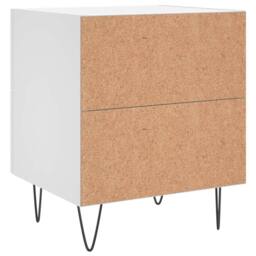 Berkfield Home Modern Bedside Cabinets 2 pcs White 40x35x47.5 cm Engineered Wood - thumbnail 9
