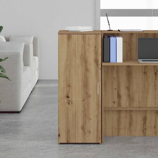 Berkfield Home Storage Cabinet Artisan Oak 40x45x103.5 cm Engineered Wood in Brown - image 1