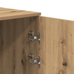 Berkfield Home Storage Cabinet Artisan Oak 40x45x103.5 cm Engineered Wood in Brown - thumbnail 9