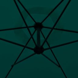 Berkfield Home Cantilever Umbrella 3 m Green - thumbnail 3