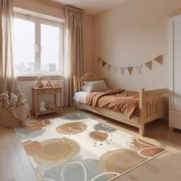 THE RUGS Adventures Kids Rug Marigold Cream Multicolour Kids Bedroom Rug - Size: 120 cm x 170 cm - thumbnail 3