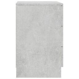 Berkfield Home Bedside Cabinet Concrete Grey 38x35x56 cm Engineered Wood - Size: 38 x 35 x 56 cm - thumbnail 5