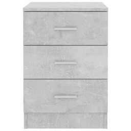 Berkfield Home Bedside Cabinet Concrete Grey 38x35x56 cm Engineered Wood - Size: 38 x 35 x 56 cm - thumbnail 4