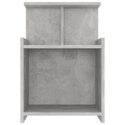 Berkfield Home Bed Cabinets 2 pcs Concrete Grey 40x35x60 cm Engineered Wood - Size: 40 x 35 x 60 cm - thumbnail 4