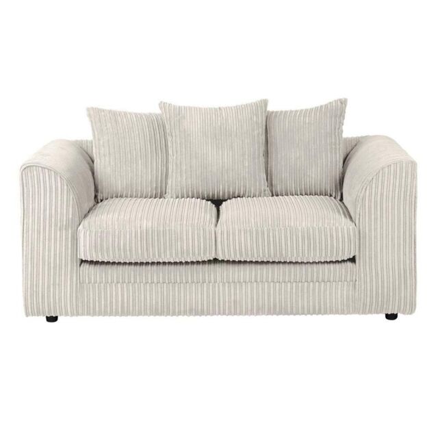 Furniture 786 Chicago Jumbo Cord 2 Seater Sofa in Ivory - image 1