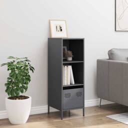 Berkfield Home Highboard Anthracite 35x39x103.5 cm Steel in Dark Grey