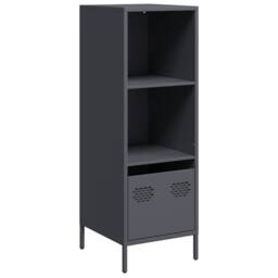 Berkfield Home Highboard Anthracite 35x39x103.5 cm Steel in Dark Grey - thumbnail 3