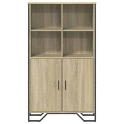 Berkfield Home Highboard Sonoma Oak 79.5x35.5x137.5 cm Engineered wood in Light Tan - thumbnail 4