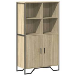 Berkfield Home Highboard Sonoma Oak 79.5x35.5x137.5 cm Engineered wood in Light Tan - thumbnail 1