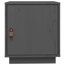 Berkfield Home Bedside Cabinets 2 pcs Grey 40x34x45 cm Solid Wood Pine - Size: 40 x 34 x 45 cm - thumbnail 6