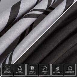 Pamposh Microfibre Duvet Cover Set King Size Reversible Bedding Sets in Grey - Size: Super King - thumbnail 9