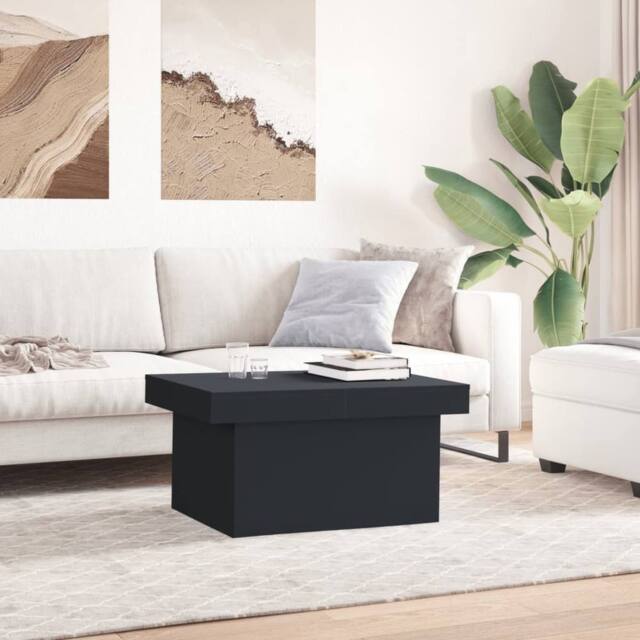 Berkfield Home Decorative Coffee Table Black 100x55x40 cm Engineered Wood - Size: 100 x 55 x 40 cm - image 1