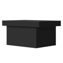 Berkfield Home Decorative Coffee Table Black 100x55x40 cm Engineered Wood - Size: 100 x 55 x 40 cm - thumbnail 7