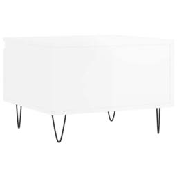 Berkfield Home Modern Coffee Tables 2 pcs High Gloss White 50x46x35 cm Engineere - Size: 50 x 46 x 35 cm - thumbnail 9