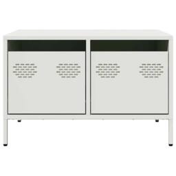 Berkfield Home TV Cabinet White 68x50x43.5 cm Cold-rolled Steel - thumbnail 6
