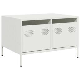 Berkfield Home TV Cabinet White 68x50x43.5 cm Cold-rolled Steel - thumbnail 3