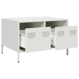 Berkfield Home TV Cabinet White 68x50x43.5 cm Cold-rolled Steel - thumbnail 5
