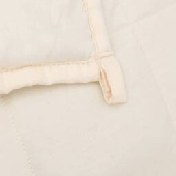 Berkfield Home Soft Weighted Blanket Light Cream 220x240 cm King 11 kg Fabric - thumbnail 5